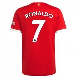 Camisola Manchester United Cristiano Ronaldo 7 Equipamento Primeiro 2021-2022 Manga Curta